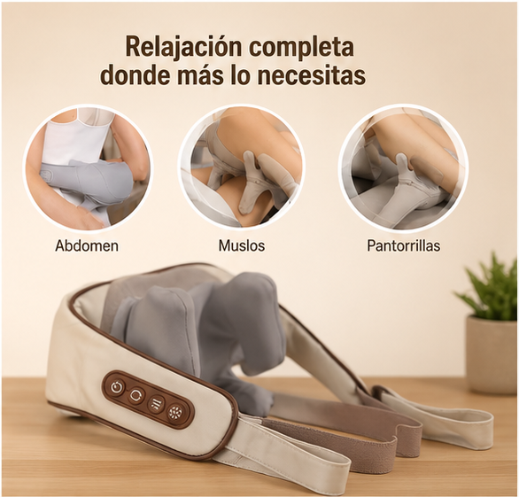 Masajeador Cervical Portátil con Calor Infrarrojo